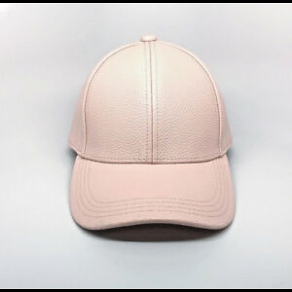 dusty pink baseball cap